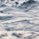 Painting of a rolling wave