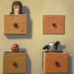 Painting of small drawers