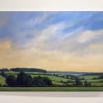 Landscape painting of a field