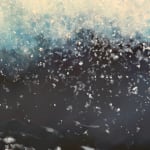 Painting of a surging wave