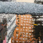Painting of a reflecting puddle