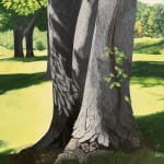 Painting of tree and field