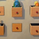Painting of small drawers