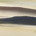 Landscape painting in yellow tones