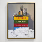 Painting of unfinished soda boxes