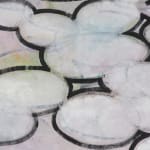 Abstracted painting of lilypads