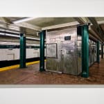 Painting of a New York City subway station