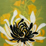 Abstracted floral painting