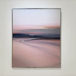 Landscape painting in pink tones