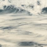 Painting of a rolling wave