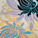 Abstracted floral painting