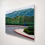 Painting of Hollywood sign in Los Angeles
