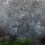 Mixed media work with Platinum Leaf with Acrylic Paint, Pigment Print, Metallic Watercolors and Resin on Wood Panel