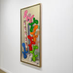 Painting of balloon dogs stacking ice cream scoops