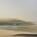 Landscape painting in yellow tones