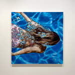 Back side view of Swimmer underwatet