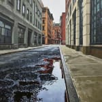 Painting of a street in New York City