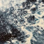 Painting of a surging wave