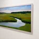 Painting of a marsh in the summer