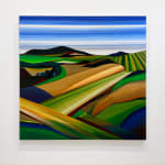 Abstracted colorful landscape