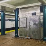 Painting of a New York City subway station