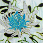 Abstracted floral painting