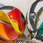 Painting of colorful marbles