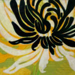 Abstracted floral painting
