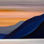 Geometric and colorful landscape painting