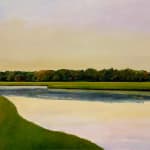 Painting of a marsh in autumn