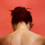 Painting of a nude woman with her back facing forward