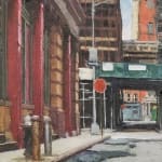 Painting of a Tribeca street