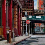 Painting of a Tribeca street
