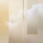 Painting of clouds in yellow tones