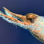 Painting of a diver