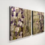 Diptych artwork of orchids