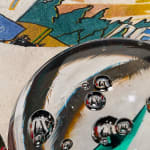 Painting of colorful marbles