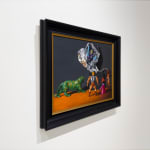 Still life painting with toy figurines