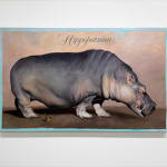 Painting of a hippo