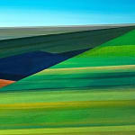 Abstracted landscape painting