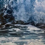 Painting of a crashing wave