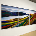 Abstracted landscape painting