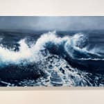 Painting of a surging wave