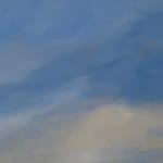 Landscape painting of a field
