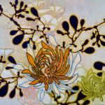 Abstracted floral painting