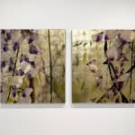 Diptych artwork of orchids