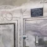Painting of a New York City subway station