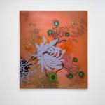 Abstracted floral painting
