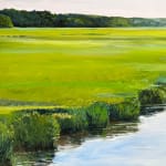 Landscape painting of a marsh