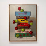 Still life painting with apples